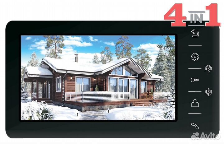 Монитор видеодомофона Tantos Amelie (Black) HD VZ