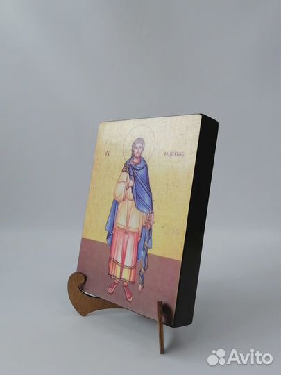 Святой Никита Готфский, 15x20x1,8 см, арт А6721