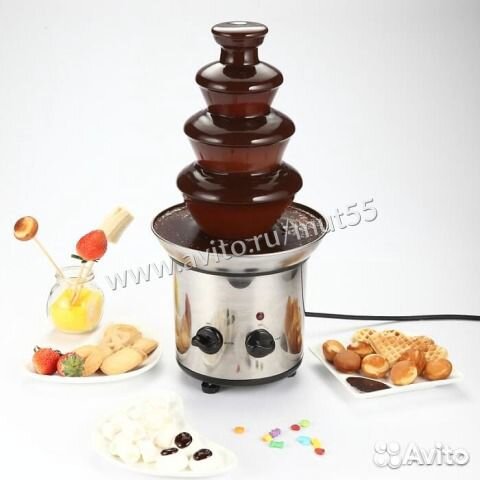 Шоколадный фонтан Chocolate Fondue Fountain 46см