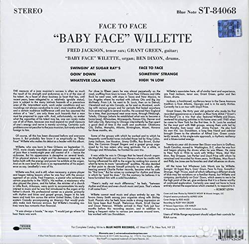 Baby Face Willette - Face To Face LPBlue Note Tone Poet Series (1 LP)