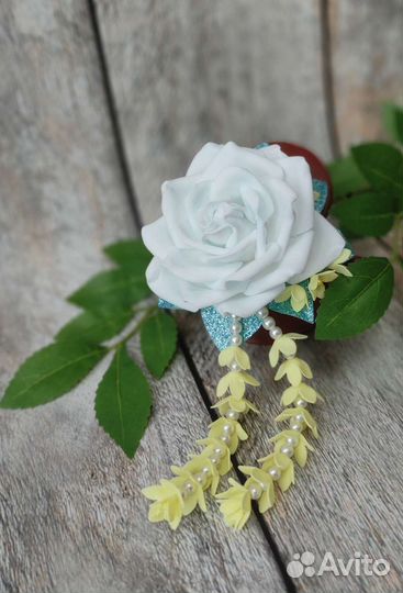 Резиночки с цветами из фоамирана