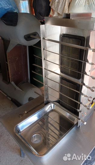 Газовый аппарат гриль для шаурмы, шашлыка