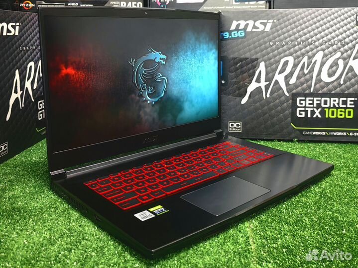 Новый игровой ноутбук MSI i5-10200H/RTX 3060