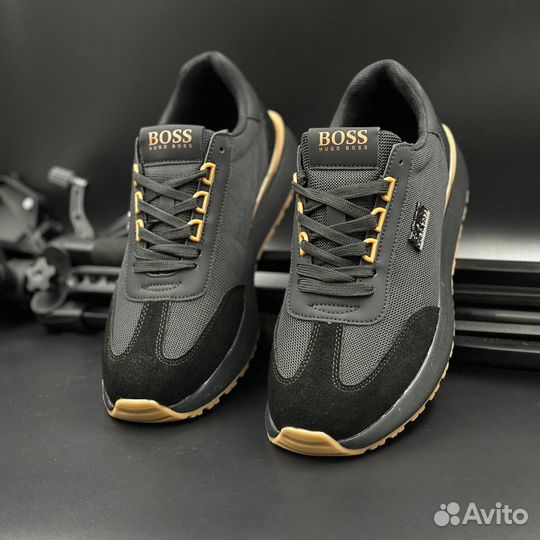 Кроссовки boss весна черные