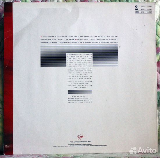 Sandra Mirrors виниловая пластинка Germany