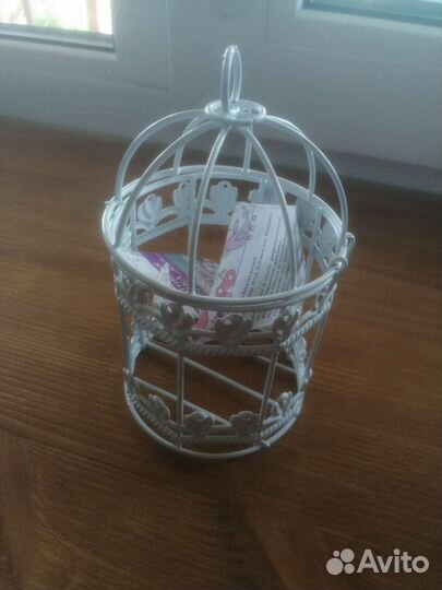 Декоративная интерьерная клетка - подсвечник