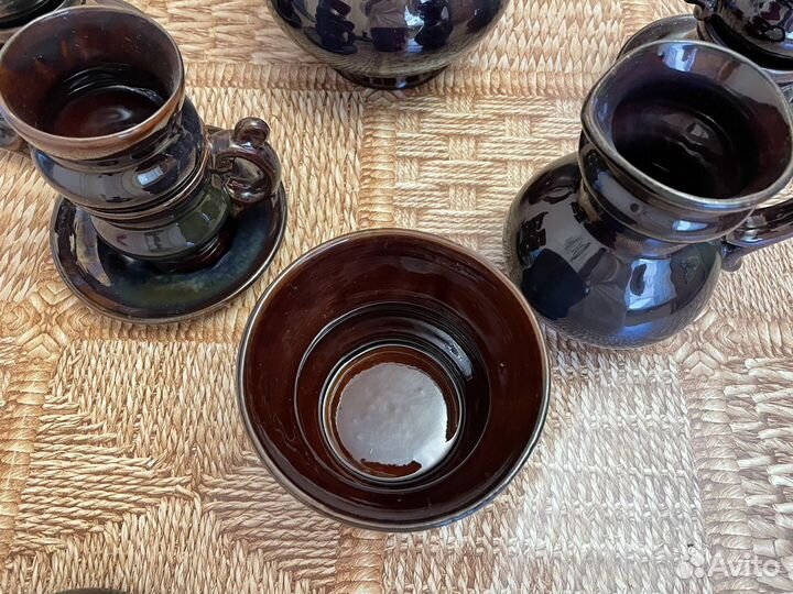 Кофейный сервиз СССР Гжельский керамический завод