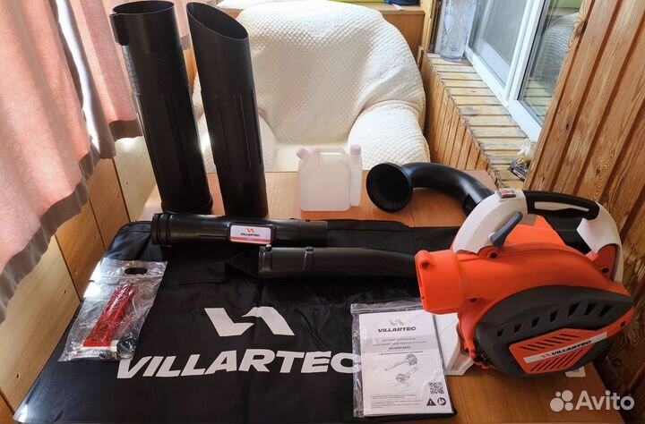 Бензиновая воздуходувка villartec 3 в 1 новая