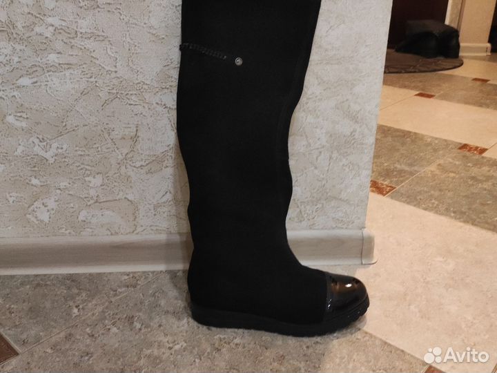 Сапоги женские зимние натуральная кожа 37 р-р