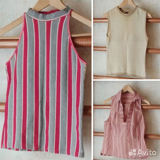 Пакет женской одежды: 12 джемперов, блузок (44-48)