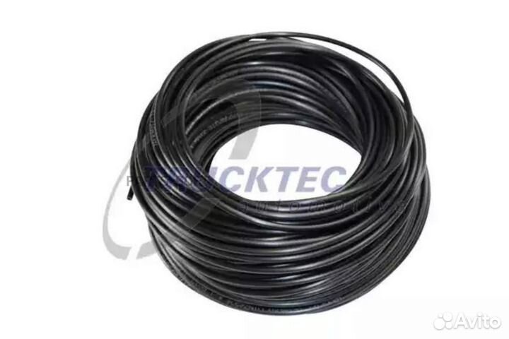 Trucktec 5411001 Трубка за 1м (пл) D11x1.5 /25м черный пневмо/топл/охлажд/масл системы- мв Актрос DI