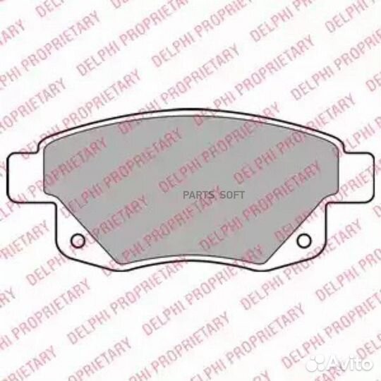 Delphi LP1955 Колодки торм.зад./дат