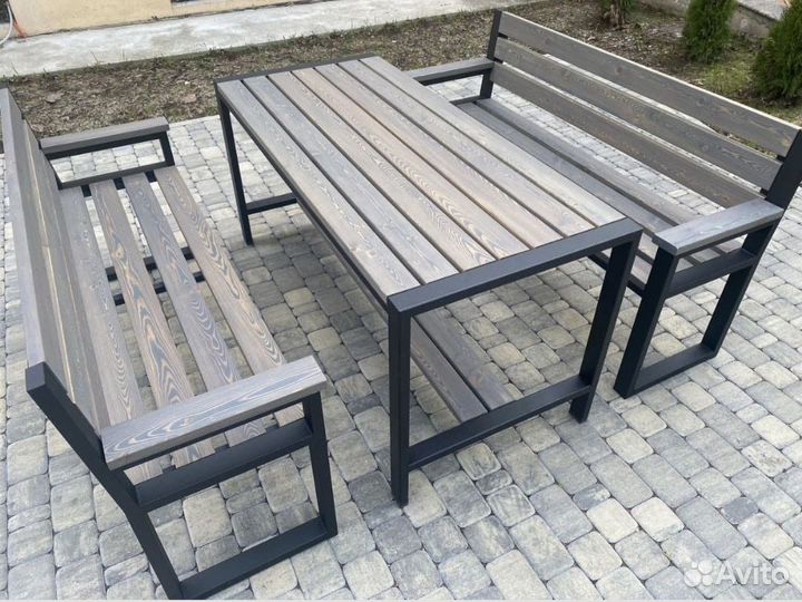 Уличная мебель в стиле лофт