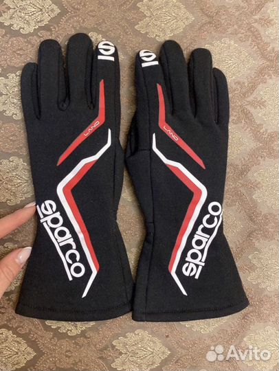 Перчатки sparco TB6 С омологацией FIA (черный)