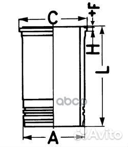 89 902 110 гильза цилиндраdeutz BF4 M1013/BF6