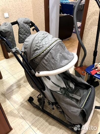 Коляска санки трансформер