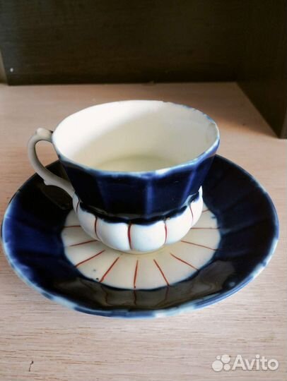 Чашка с блюдцем,производство Кузнецова М.С