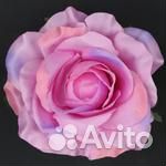 Цветок искусственный Роза головка 10х6см микс W583