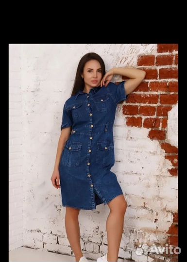 Платье джинс