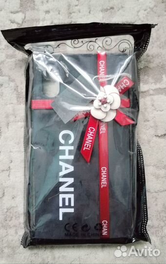 Чехол на iPhone 10 розовый, чёрный, красный