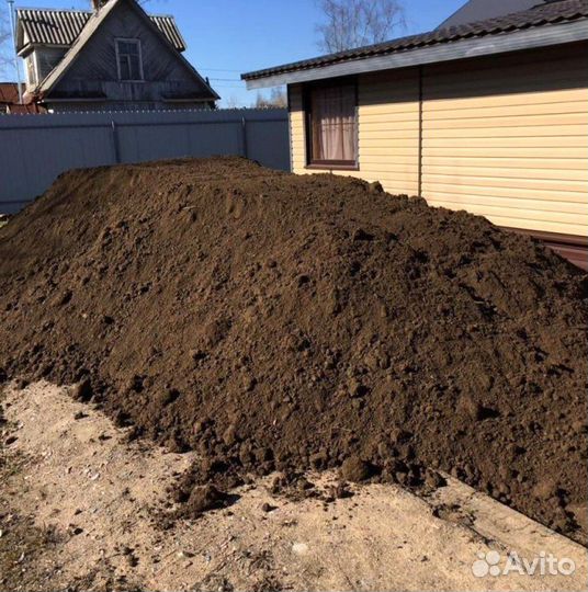 Земля просеянная для грядок, в теплицу