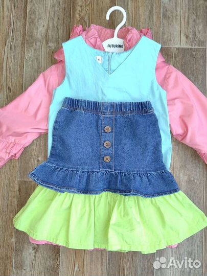 Пакет вещей на девочку рр 104-110