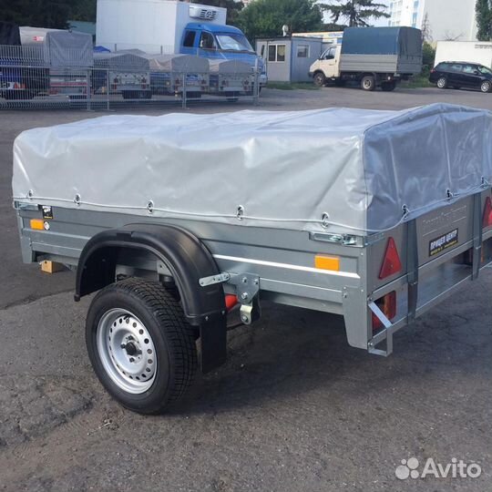 Прицеп сст-7132-02 2,4х1,2 оцинкованный, низ. тент