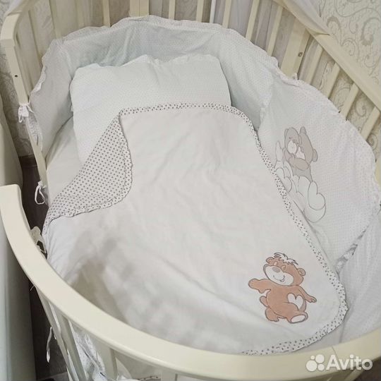 Комплект детского белья, бортики, одеяло-конверт