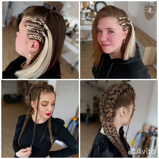 Плетение кос с канекалоном