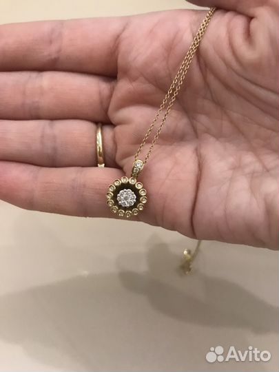 Подвеска золото бриллианты
