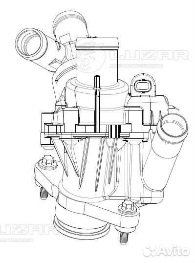 Термостат Mercedes C117 (2013-2019) luzar LT15274