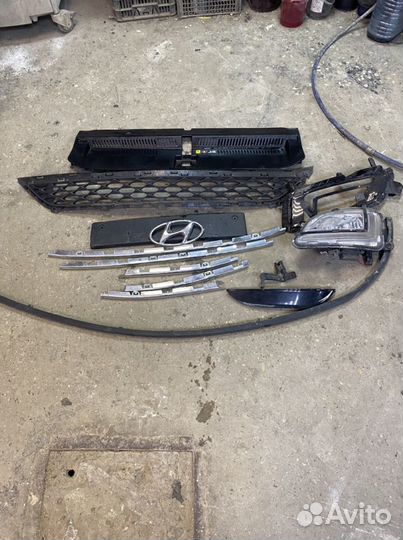 На Передний бампер тюссон 3 рест