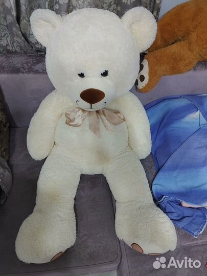 Плюшевый Белый мишка 130см