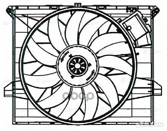 Вентилятор радиатора Mercedes-Benz ML (W164)