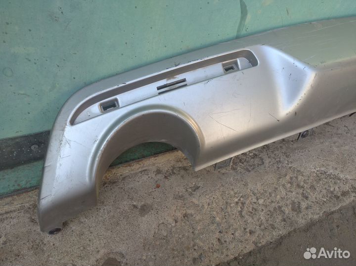 Юбка заднего бампера Ford Explorer 5 2015-2017