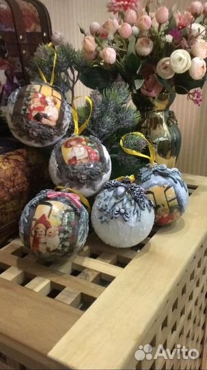 Елочные шары ручной работы