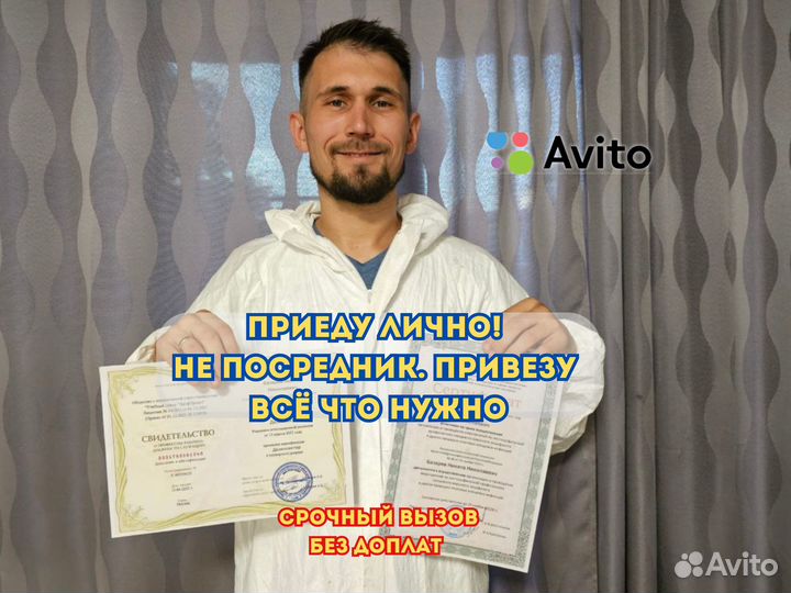 Дезинфекция. Уничтожение насекомых, плесени