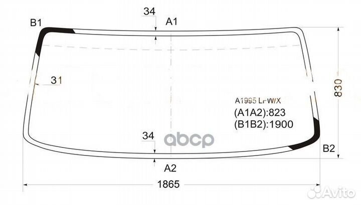 Стекло лобовое Foton Ollin BJ 1069 05- / Ollin BJ