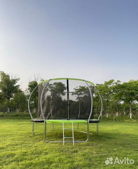 Батут FunFit 10 FT 312 см PRO inside зеленый