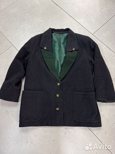 Винтажный пиджак шерсть женский 52/54