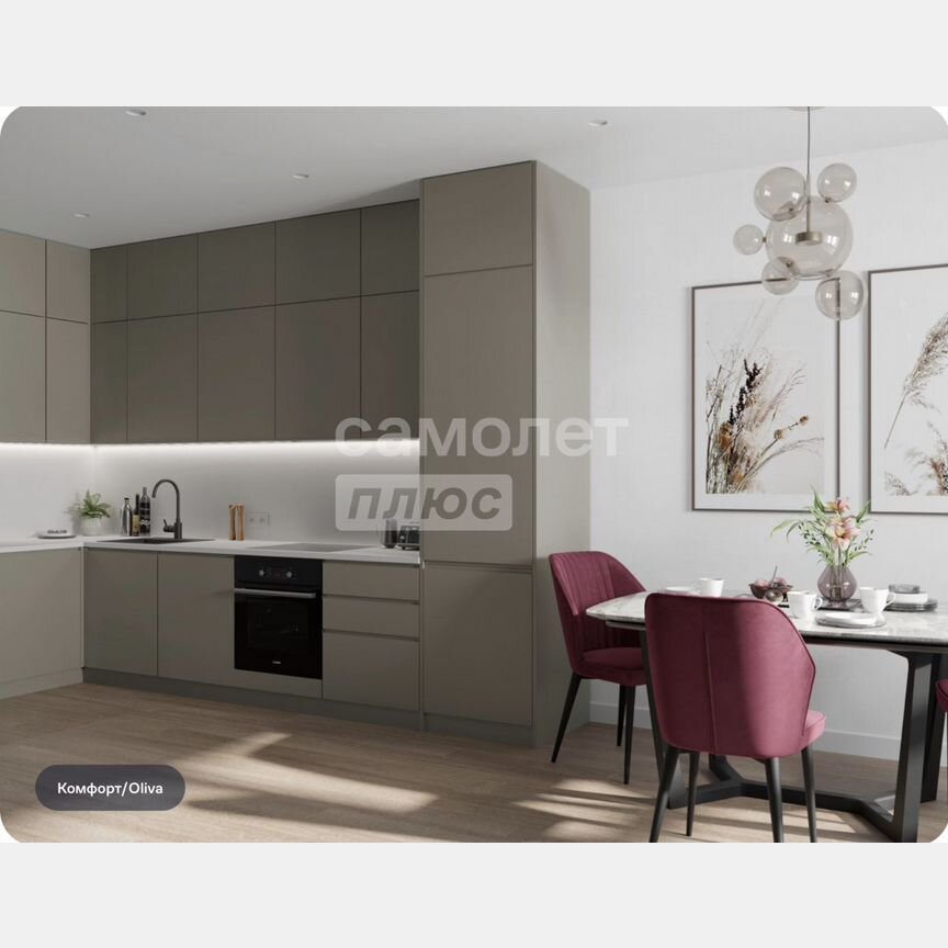 2-к. квартира, 59,6 м², 6/17 эт.