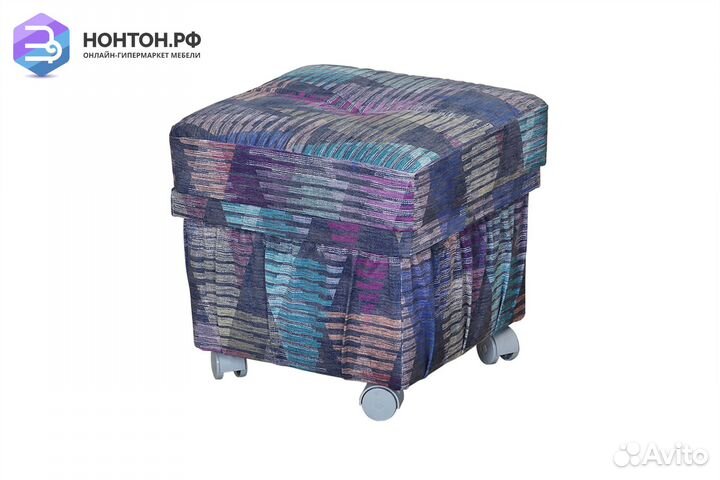 Пуф с принтом абстракция