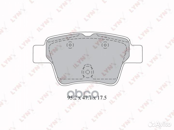 Колодки тормозные дисковые зад BD2211 lynxauto