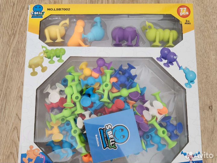 Мягкий игровой набор на присосках Sibelly