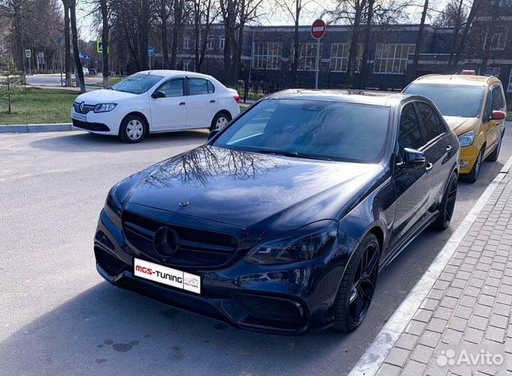 Передний бампер + крылья 63 AMG E-class W212 рест