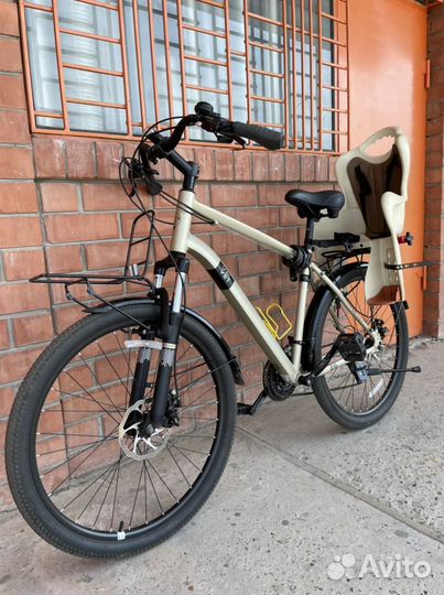 Велосипед с детским креслом TechTeam Velvet 26