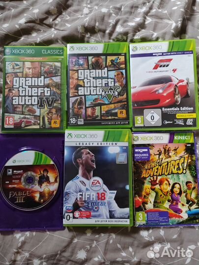 Диски с играми на xbox 360
