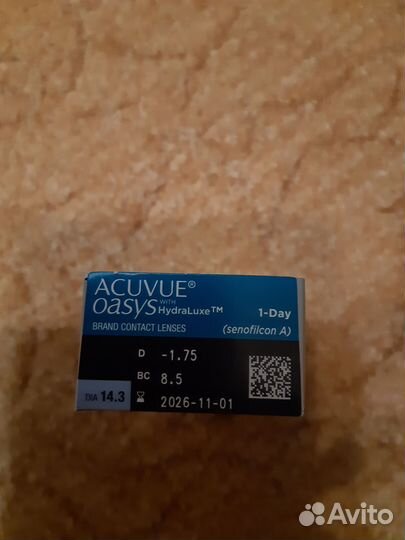 Линзы контактные acuvue oasys 1 day with HydraLuxe