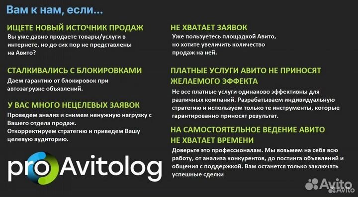 Услуги авитолога Специалист по Авито Продвижение