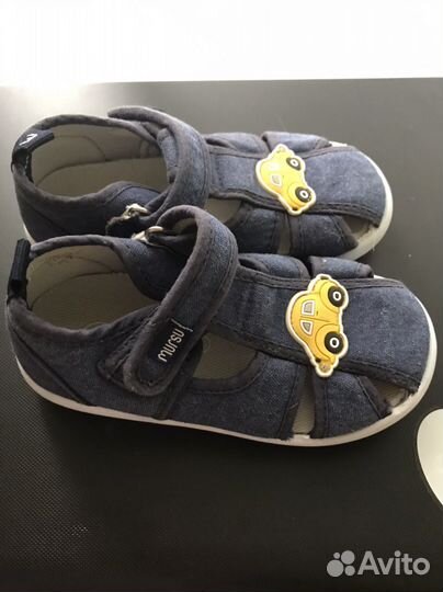 Сандалии текстильные